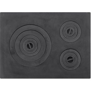 Plita Fonta 3OC fara rama 550 mm x 400 mm, neagra, AV660509