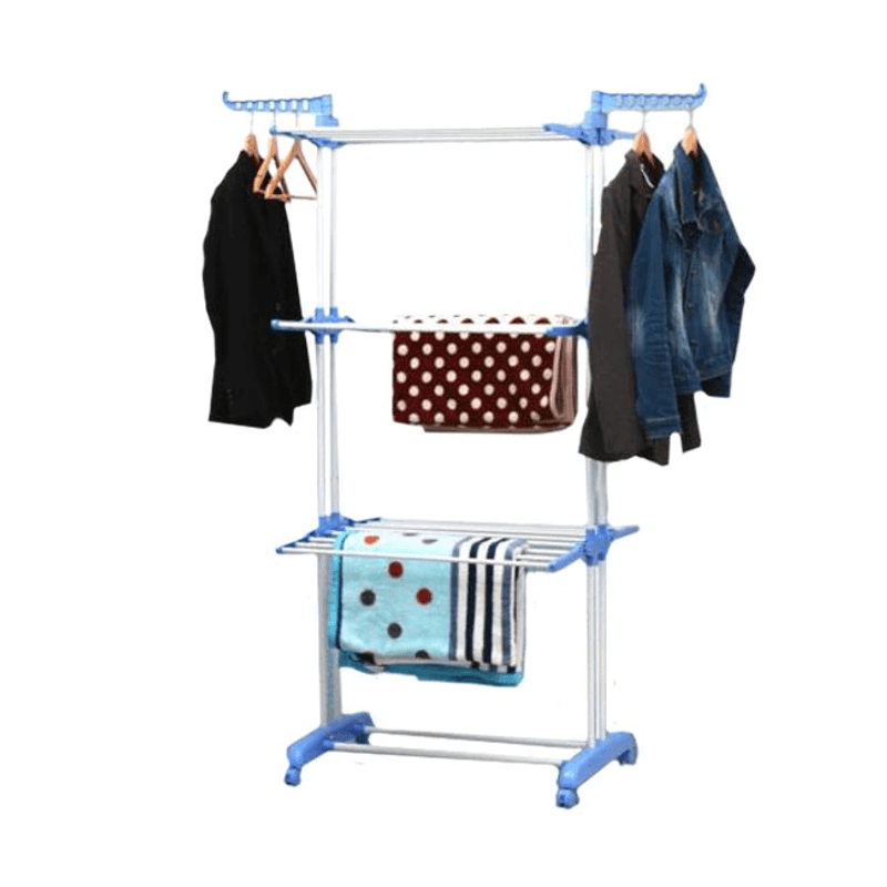 Market - Spalare si intretinere rufe - Uscatoare de rufe si accesorii - Uscator Vertical Mobil si Pliabil pentru Rufe cu Suport pentru Umerase - inaltime 173cm - Infinity.ro