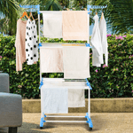 Market - Spalare si intretinere rufe - Uscatoare de rufe si accesorii - Uscator Vertical Mobil si Pliabil pentru Rufe cu Suport pentru Umerase - inaltime 173cm - Infinity.ro