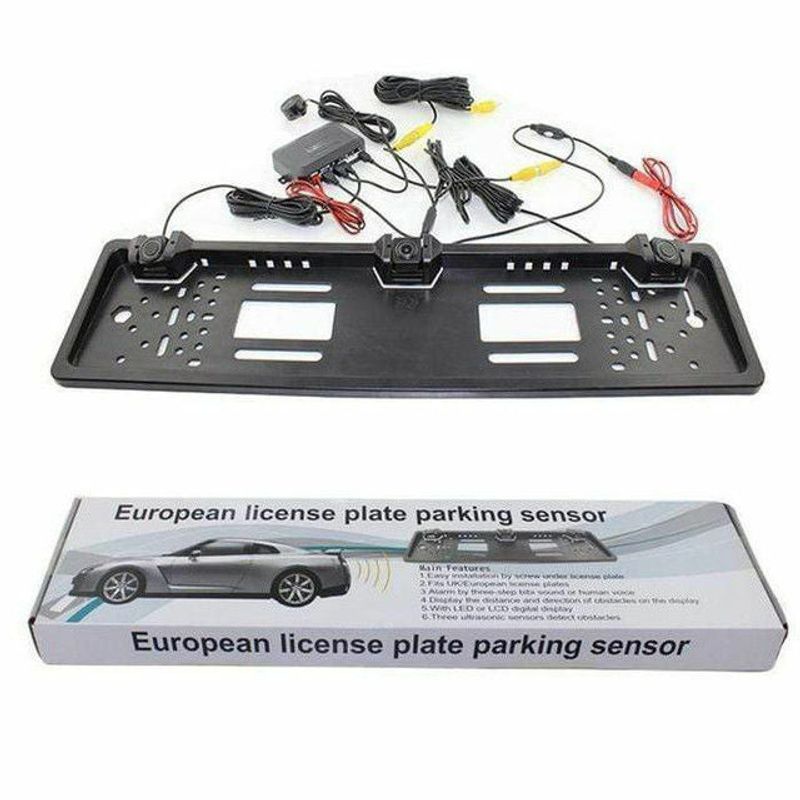 Auto si Moto - Piese auto si accesorii - Caroserie - Alte accesorii caroserie - Suport auto de numar cu senzori de parcare si camera - Infinity.ro