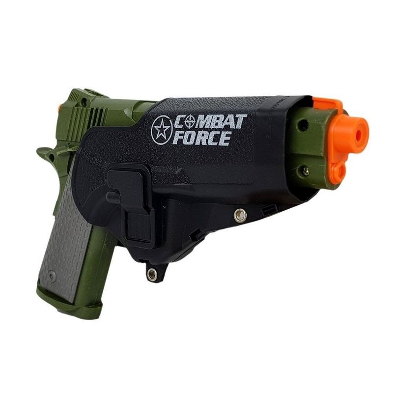 Jucarii, Copii si Bebe - Jucarii si jocuri - Jucarii de rol - Arme de jucarie - Set de joaca pentru copii, pistol cu toc, binoclu si diverse accesorii de armata, LeanToys, 7865 - Infinity.ro