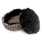 Petshop - Accesorii petshop - Culcusuri si custi - Culcusuri si saltele - Culcus moale cu perna, pentru caine/pisica, culoare negru, impermeabil, baza antiderapanta, 50 cm - Infinity.ro