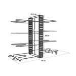 Casa si Gradina - Bucatarie si vesela - Organizare si depozitare bucatarie - Suporturi tacamuri si vase - Suport organizator metalic reglabil pentru oale si tigai cu 8 rafturi - Infinity.ro