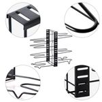 Casa si Gradina - Bucatarie si vesela - Organizare si depozitare bucatarie - Suporturi tacamuri si vase - Suport organizator metalic reglabil pentru oale si tigai cu 8 rafturi - Infinity.ro