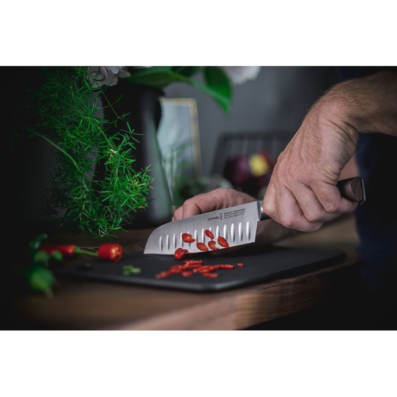 Casa si Gradina - Bucatarie si vesela - Vesela si tacamuri - Cutite si seturi de cutite - Cutit Santoku, 17cm, "Les Forges 1890” - Opinel - Infinity.ro