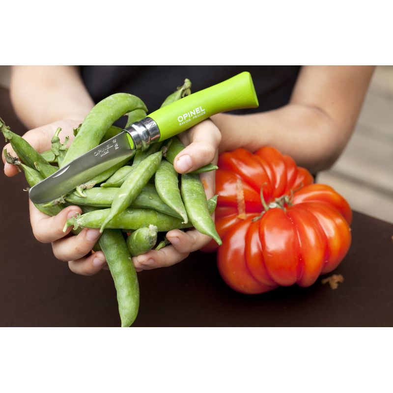 Sport si Outdoor - Camping - Cutite, bricege si accesorii - Cutite si bricege - Cutit de buzunar, inox, 8cm, "My first", Apple - Opinel - Infinity.ro