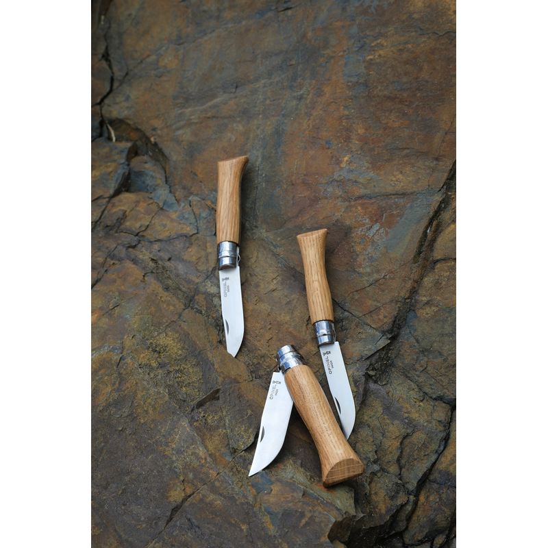 Sport si Outdoor - Camping - Cutite, bricege si accesorii - Cutite si bricege - Cutit de buzunar N°08, inox, 8,5cm, "Tradition Luxe", Oak - Opinel - Infinity.ro