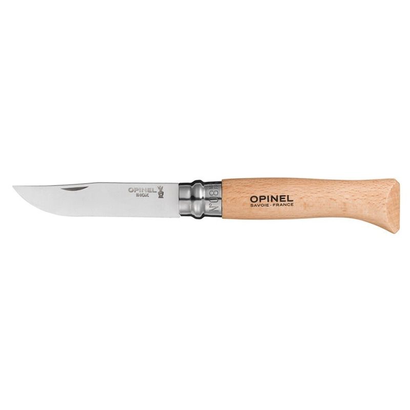 Sport si Outdoor - Camping - Cutite, bricege si accesorii - Cutite si bricege - Cutit de buzunar N°08, cu teaca, inox, 8,5cm, "Tradition Inox" - Opinel - Infinity.ro