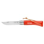 Sport si Outdoor - Camping - Cutite, bricege si accesorii - Cutite si bricege - Cutit de buzunar N°07, inox, 8cm, "Colorama", Orange - Opinel - Infinity.ro