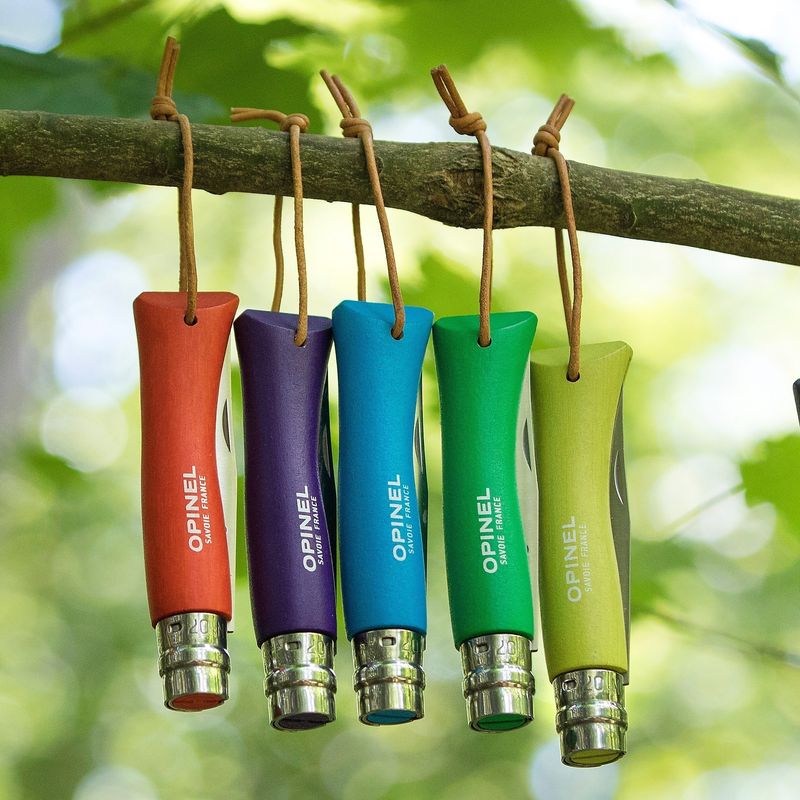 Sport si Outdoor - Camping - Cutite, bricege si accesorii - Cutite si bricege - Cutit de buzunar N°07, inox, 8cm, "Colorama", Orange - Opinel - Infinity.ro
