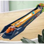 Sport si Outdoor - Alte sporturi - Mese fusball - Pista de Bowling Lansator de Bile, pentru Copii 3 ani+, 6 Popice, 6 Bile, 85cm Lungime, Multicolor - Infinity.ro