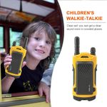 Jucarii, Copii si Bebe - Jucarii si jocuri - Jucarii & jocuri educative - Jucarii interactive - Set 2 Walkie-Talkie pentru Copii, Raza 200m, 14.5x5.5cm, Negru/Galben - Infinity.ro