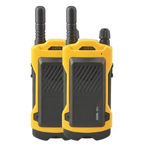 Set 2 Walkie-Talkie pentru Copii, Raza 200m, 14.5x5.5cm, Negru/Galben