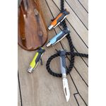 Sport si Outdoor - Camping - Cutite, bricege si accesorii - Cutite si bricege - Cutit de buzunar cu fluier N°08, inox, 8,5 cm, "Outdoor", Green - Opinel - Infinity.ro