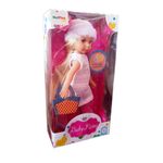 Jucarii, Copii si Bebe - Jucarii si jocuri - Papusi si accesorii - Papusi - Papusa pentru copii de 3 ani+, MalPlay Baby Reina cu rochita si caciula de iarna, 24 cm - Infinity.ro