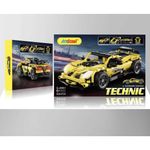 Jucarii, Copii si Bebe - Jucarii si jocuri - Seturi de constructie si cuburi - Seturi de constructie - Set constructie Auto, pachet ansamblare masina cu peste 500 piese micro, copii 6 ani+ - Galben - Infinity.ro