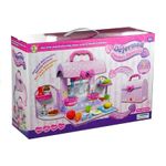 Jucarii, Copii si Bebe - Jucarii si jocuri - Jucarii de rol - Bucatarii copii - Bucatarie mini pentru copii, cu accesorii in gentuta, roz - Infinity.ro