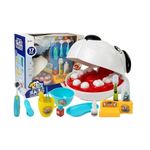 Jucarii, Copii si Bebe - Jucarii si jocuri - Jucarii & jocuri educative - Jucarii interactive - Set de Joaca Dentistul de Catei, pentru Copii de 3 ani+, cu 17 piese, 34x31x16cm, Multicolor - Infinity.ro