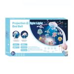 Jucarii, Copii si Bebe - Jucarii si jocuri - Jucarii bebelusi - Carusel patut - Carusel Muzical cu Proiectii si Telecomanda, 13 Melodii Linistitoare si 500 Sunete, Roz/Albastru - Albastru - Infinity.ro