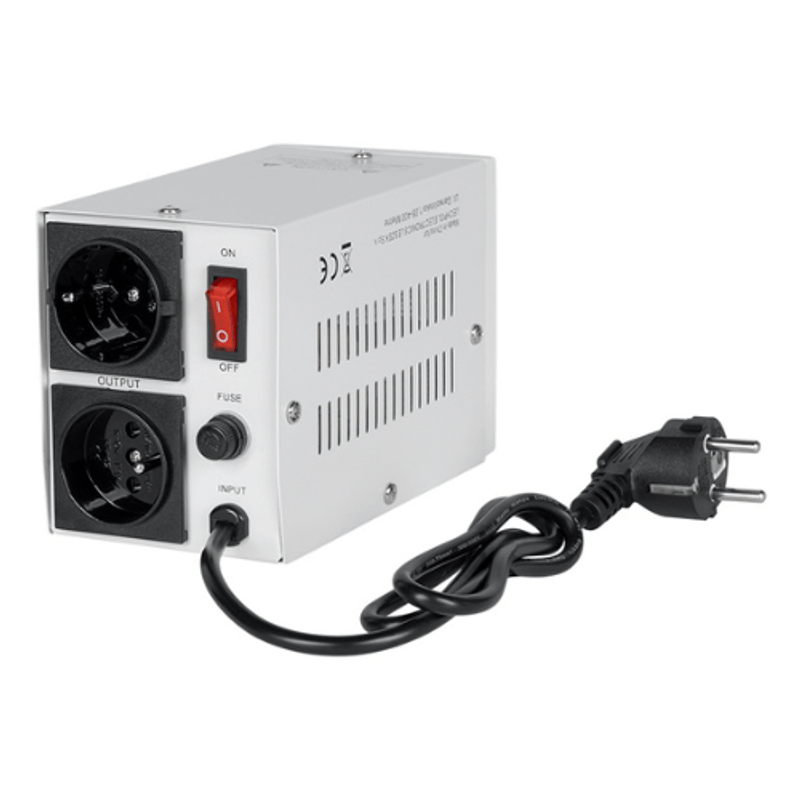 Casa si Gradina - Electrice - Accesorii electrice - Stabilizatoare tensiune si ups - Stabilizator tensiune automat 500VA 2 prize Schuko Kemot - Infinity.ro