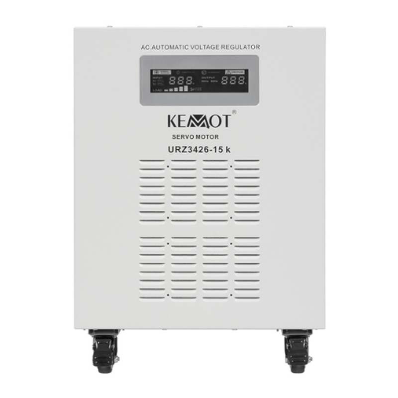 Casa si Gradina - Electrice - Accesorii electrice - Stabilizatoare tensiune si ups - Stabilizator tensiune servomotor monofazat 2 prize 15000 VA/10500 W, Kemot - Infinity.ro