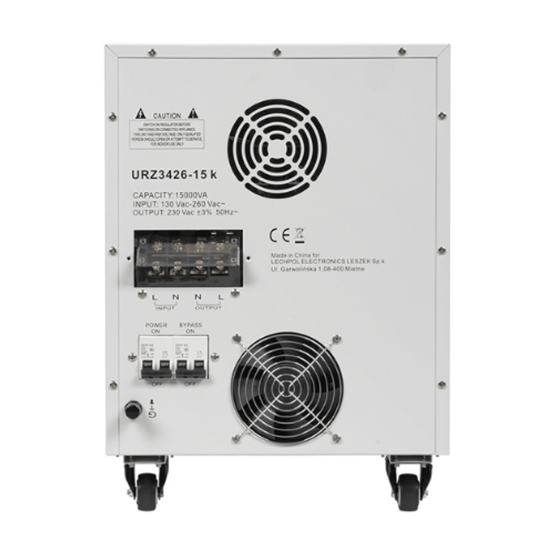 Casa si Gradina - Electrice - Accesorii electrice - Stabilizatoare tensiune si ups - Stabilizator tensiune servomotor monofazat 2 prize 15000 VA/10500 W, Kemot - Infinity.ro