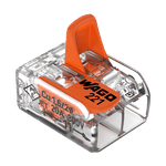 Casa si Gradina - Electrice - Smart Home - Accesorii control acces si supraveghere - Conector derivatie 2 fire, max. 4 mmA² (100 buc.), WAGO - Infinity.ro