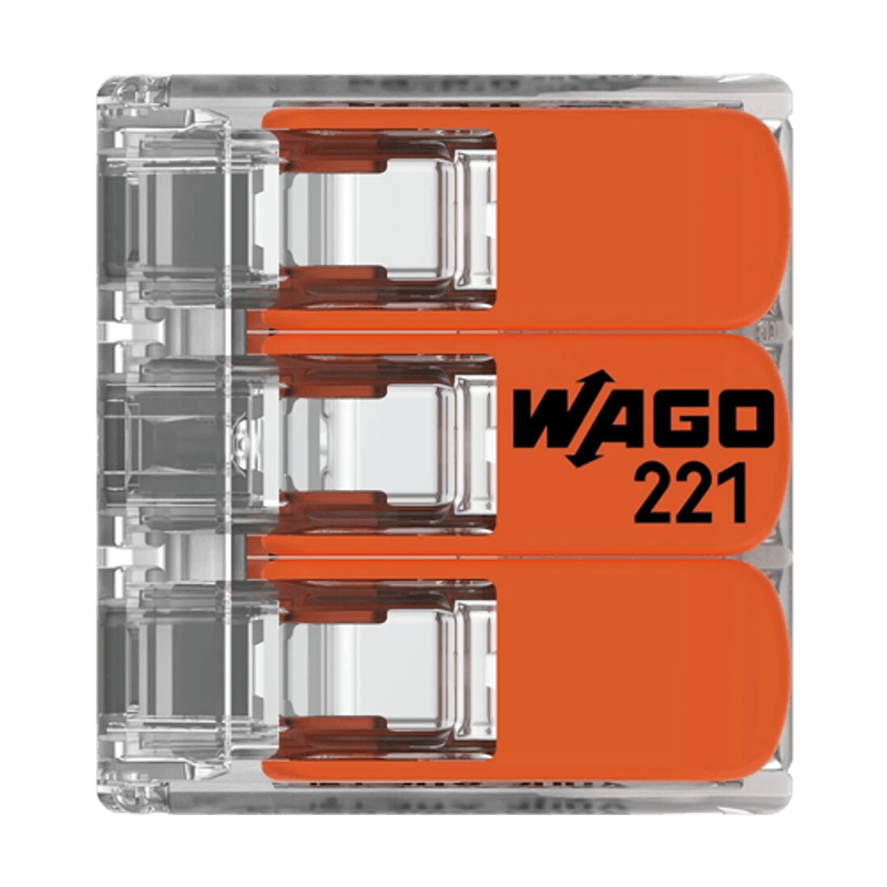 Casa si Gradina - Electrice - Smart Home - Accesorii control acces si supraveghere - Conector derivatie 3 fire, max. 6 mmA² (30 buc.), WAGO - Infinity.ro