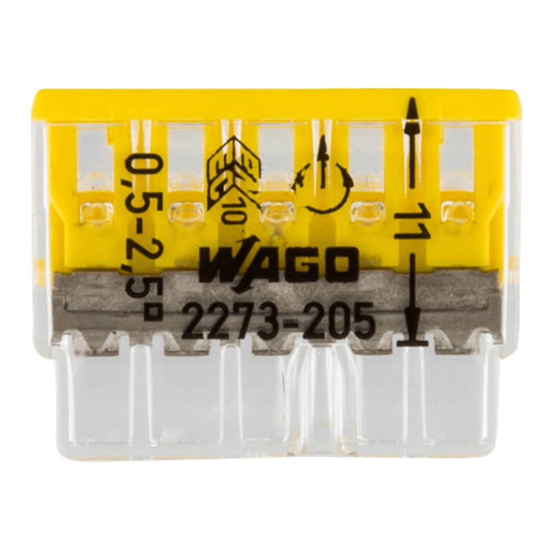 Casa si Gradina - Electrice - Smart Home - Accesorii control acces si supraveghere - Conector compact de imbinare, 5 fire, max. 2.5 mmA² (100 buc.), WAGO - Infinity.ro