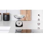 Electronice si Electrocasnice - Electrocasnice bucatarie - Mixere, tocatoare & roboti de bucatarie - Cantare de bucatarie - Cantar mecanic de bucatarie ETA Storio 5777 NEGRU, 5 kg, precizie 25g, vas 5 L din otel inoxidabil - Infinity.ro