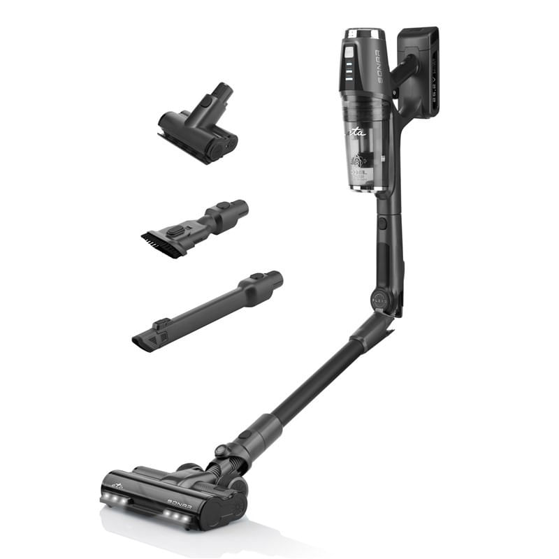 Electronice si Electrocasnice - Ingrijirea locuintei - Aspiratoare - Aspirator vertical 2 in 1 ETA Sonar 2232 90000, baterie Li-Ion 25.2 V, 0.5 litri, 2 filtre HEPA, 3 niveluri de putere - Infinity.ro