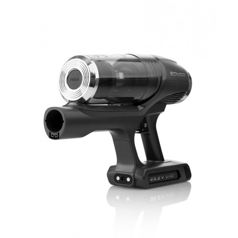 Electronice si Electrocasnice - Ingrijirea locuintei - Aspiratoare - Aspirator vertical 2 in 1 ETA Sonar 2232 90000, baterie Li-Ion 25.2 V, 0.5 litri, 2 filtre HEPA, 3 niveluri de putere - Infinity.ro