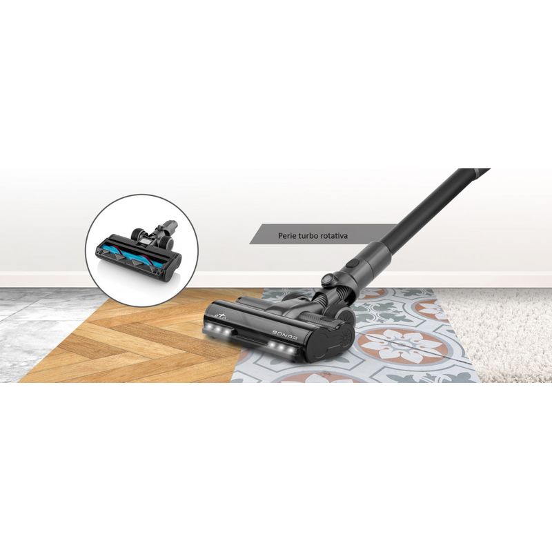 Electronice si Electrocasnice - Ingrijirea locuintei - Aspiratoare - Aspirator vertical 2 in 1 ETA Sonar 2232 90000, baterie Li-Ion 25.2 V, 0.5 litri, 2 filtre HEPA, 3 niveluri de putere - Infinity.ro