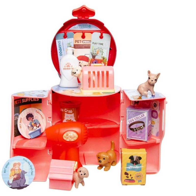 Jucarii, Copii si Bebe - Jucarii si jocuri - Jucarii & jocuri educative - Jocuri si jucarii educative - Geanta casa pentru animale 24 piese , 16x12 cm - Infinity.ro