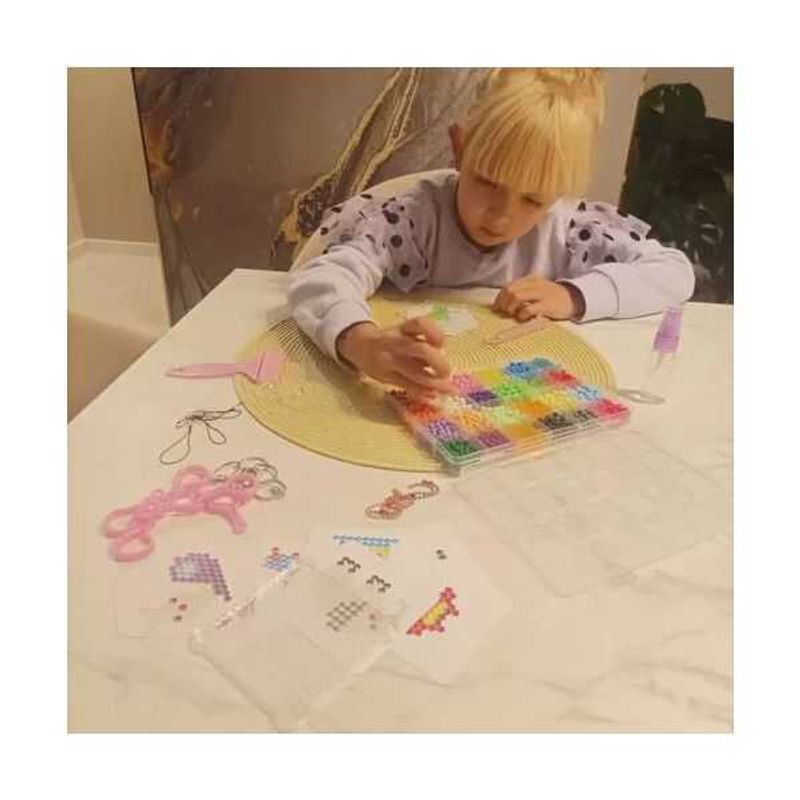 Jucarii, Copii si Bebe - Jucarii si jocuri - Jucarii & jocuri educative - Seturi de artizanat - Margele de apa, 2800 buc cu accesorii, lipire prin stropire cu apa - Infinity.ro