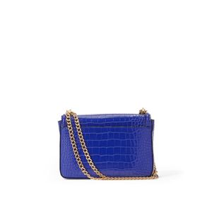 Geanta, Victoria's Secret, The Victoria Medium Shoulder Bag, Sapphire Croc
