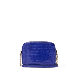 Geanta, Victoria's Secret, The Victoria Top Zip Crossbody, Sapphire Croc