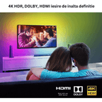 Casa si Gradina - Corpuri si surse de iluminat - Benzi LED - Kit banda LED SMART pentru televizor, Conectare HDMI, Aplicatie, Sincronizare imagine si sunet, Diagonale 190 215 cm - Infinity.ro