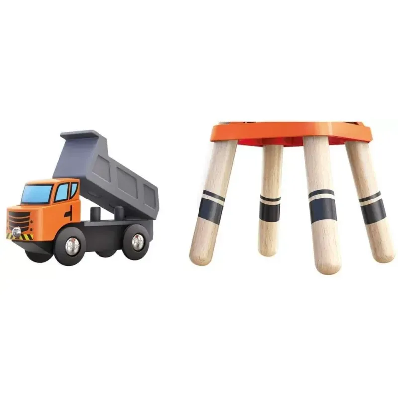 Jucarii, Copii si Bebe - Jucarii si jocuri - Vehicule si jucarii cu telecomanda - Utilaje constructie de jucarie - Macara turn cu camion si incarcatura de lemn magnetica - Infinity.ro