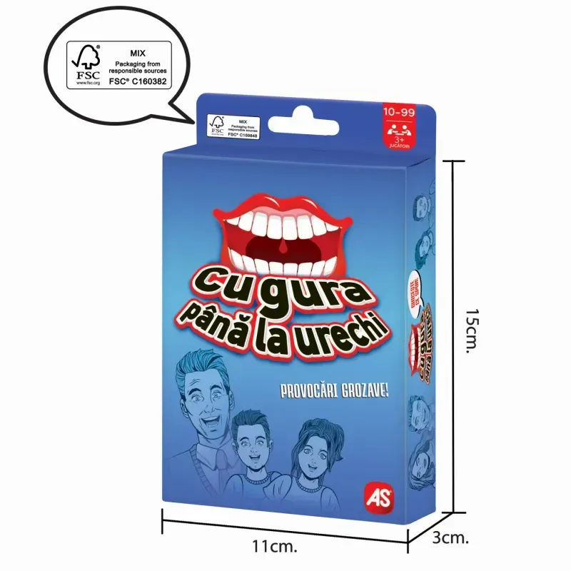 Jucarii, Copii si Bebe - Jucarii si jocuri - Jocuri si puzzle - Jocuri de societate - Joc de carti, Cu Gura Pana La Urechi - Infinity.ro