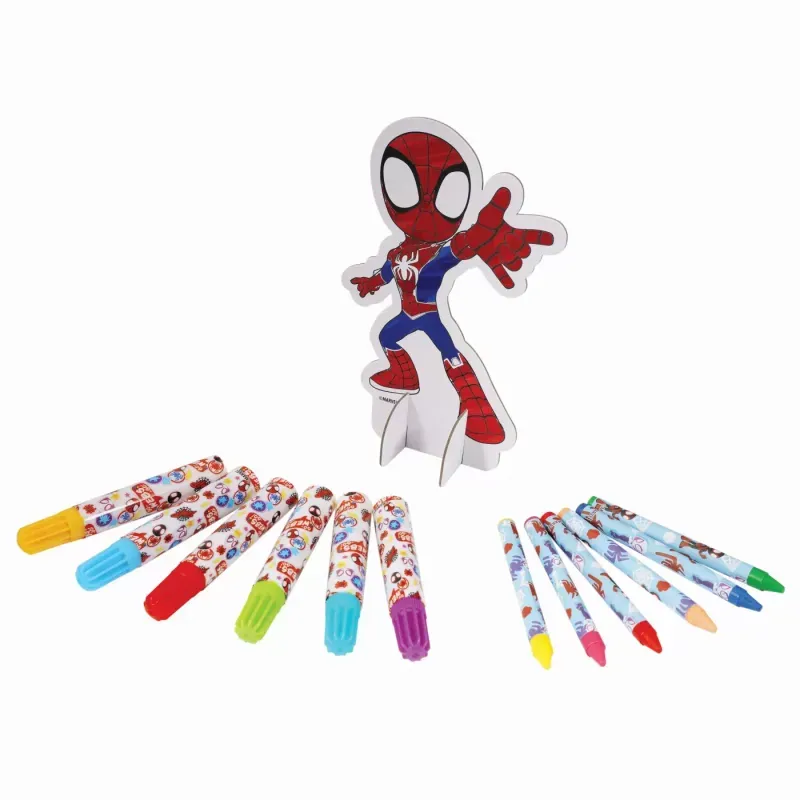 Jucarii, Copii si Bebe - Jucarii si jocuri - Jucarii & jocuri educative - Seturi pictura si desen - Set desen in rucsac, Spidey Frends - Infinity.ro