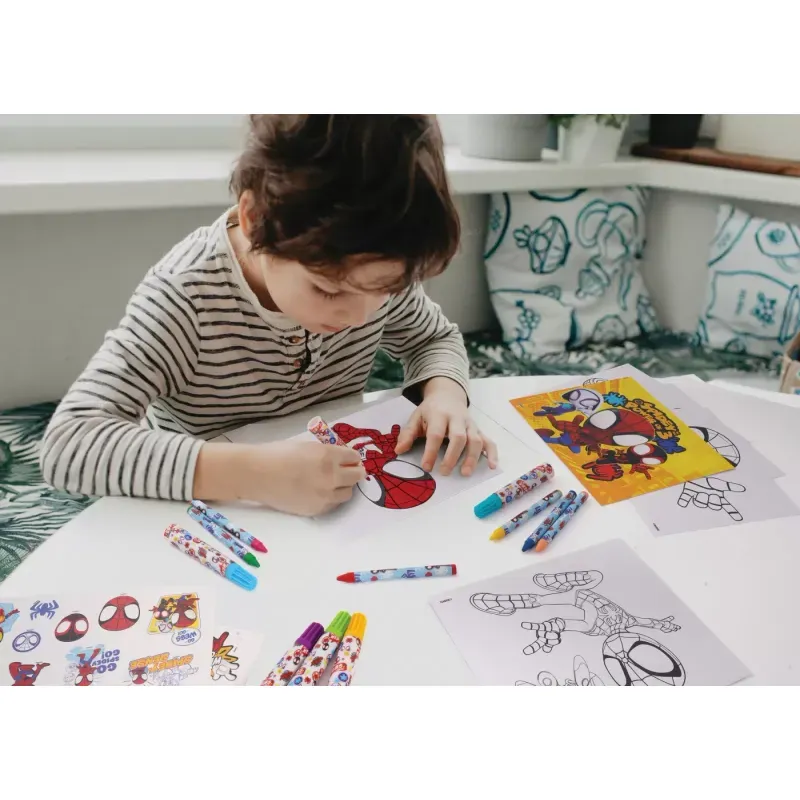 Jucarii, Copii si Bebe - Jucarii si jocuri - Jucarii & jocuri educative - Seturi pictura si desen - Set desen in rucsac, Spidey Frends - Infinity.ro
