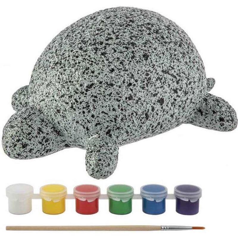 Jucarii, Copii si Bebe - Jucarii si jocuri - Jucarii & jocuri educative - Seturi pictura si desen - Set creativ pictura pe pietre, 8 piese, broasca testoasa - Infinity.ro