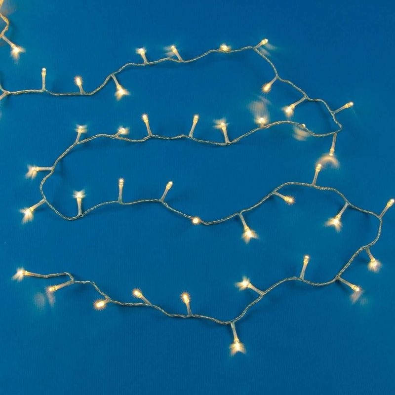 Casa si Gradina - Decoratiuni - Decoratiuni de sezon - Instalatie lumini led, programabila, lumina calda, 500 becuri, lungime 28m, cablu transparent, interior/exterior - Infinity.ro