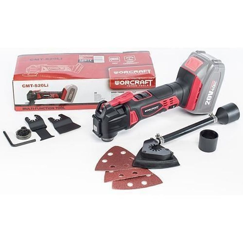 Casa si Gradina - Constructii - Scule electrice si accesorii - Scule multifunctionale si accesorii - Unealta multifunctionala, 20V Li-ion (acumulator neinclus), Worcraft - Infinity.ro