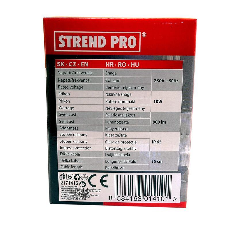 Casa si Gradina - Corpuri si surse de iluminat - Iluminat comercial si industrial - Proiectoare si lampi de lucru - Proiector lucru, LED, 10 W, 800 lm, IP65, Strend Pro - Infinity.ro