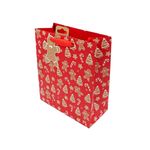 Market - Cadouri - Pungi cadou si accesorii - Punga de cadou, din hartie, colectia Clairefontaine de la Eurowrap, 45.5x33 cm, burduf de 15 cm, Gingerbread - Infinity.ro
