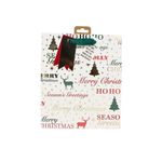 Market - Cadouri - Pungi cadou si accesorii - Punga de cadou, din hartie, colectia Clairefontaine de la Eurowrap, 33x26,5 cm, burduf de 14 cm, Season's Greetings - Infinity.ro