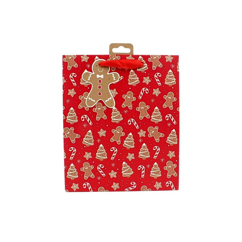Market - Cadouri - Pungi cadou si accesorii - Punga de cadou, din hartie, colectia Clairefontaine de la Eurowrap, 33x26,5 cm, burduf de 14 cm, Gingerbread - Infinity.ro