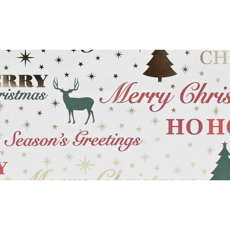 Market - Cadouri - Pungi cadou si accesorii - Punga de cadou, din hartie, colectia Clairefontaine de la Eurowrap, 45.5x33 cm, burduf de 15 cm, Season's Greetings - Infinity.ro